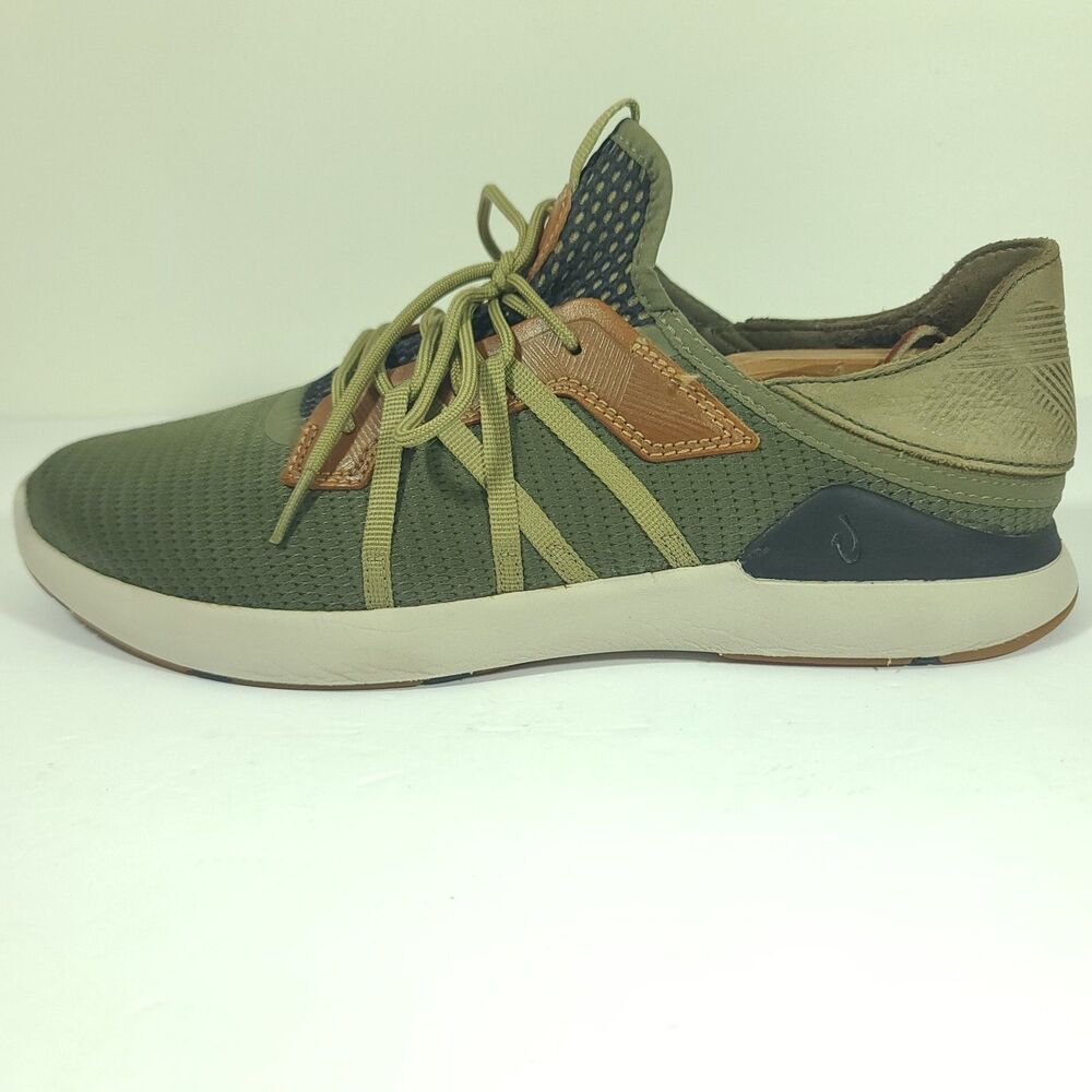 Olukai Mio Li Sneakers Hunter Green Lava Rock Shoes 10440-HGLR Mens Size 10 - Picture 5 of 13